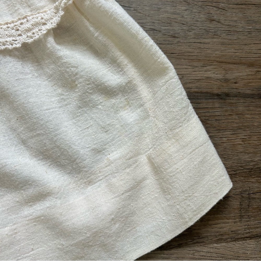 VINTAGE 70s Bohemian Campesina Mexican Wedding Peasant Dress - Picture 12 of 15